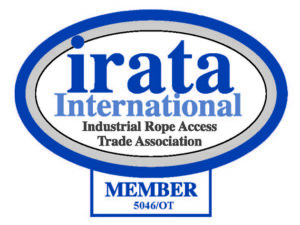 Klättertekniks IRATA logo - certifierade yrkesklättrare och utbildare